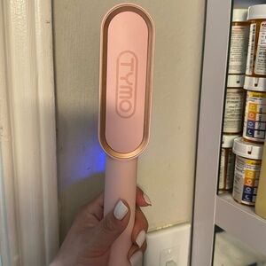 Pink Hair Straightening Brush